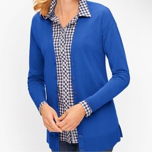 Talbots Blue Cardigan size 14